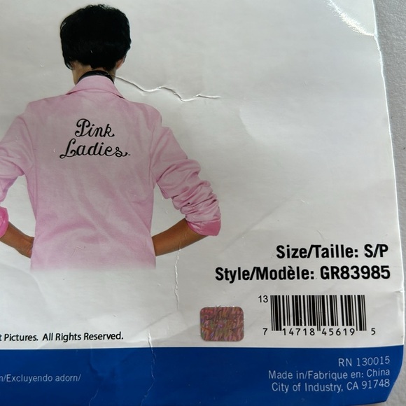 Pink Ladies Logo Jacket Costume - Picture 7 of 9